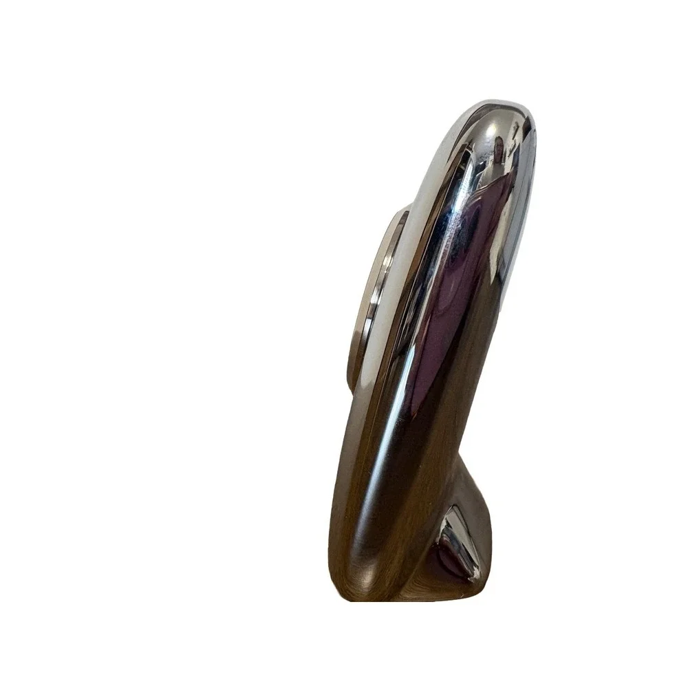 Collectable Caterpillar CAT Quartz‎ Desk Clock Paperweight Silver Roman Numeric